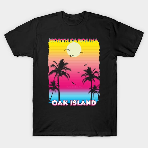 Oak Island North Carolina NC T-Shirt by SunsetParadise